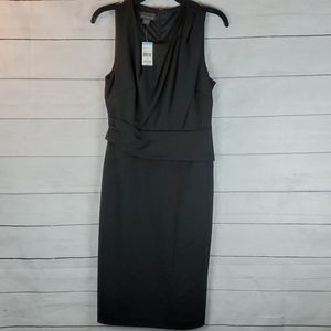 Covington folded  black onix dress.